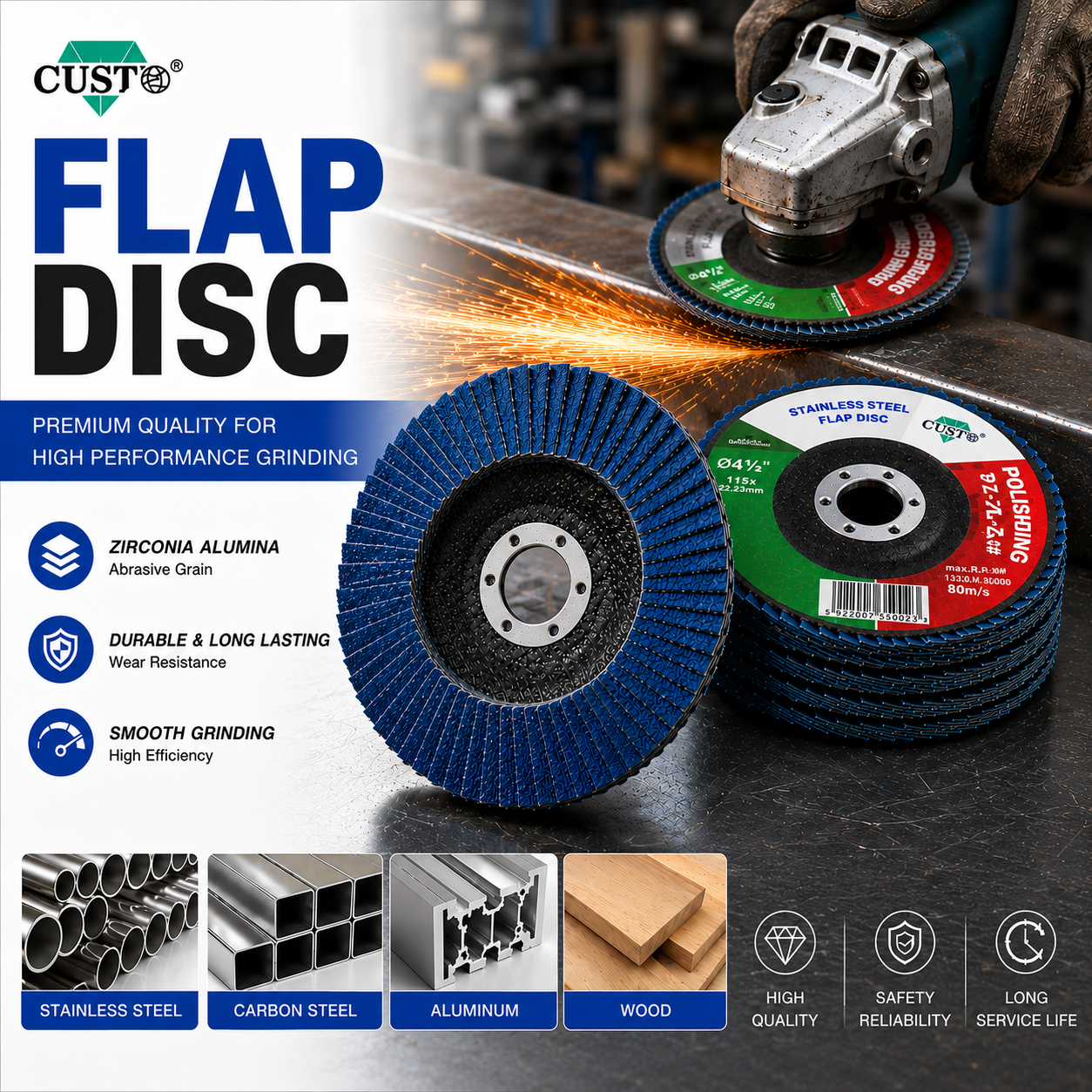 Alüminyum Flap Fırça