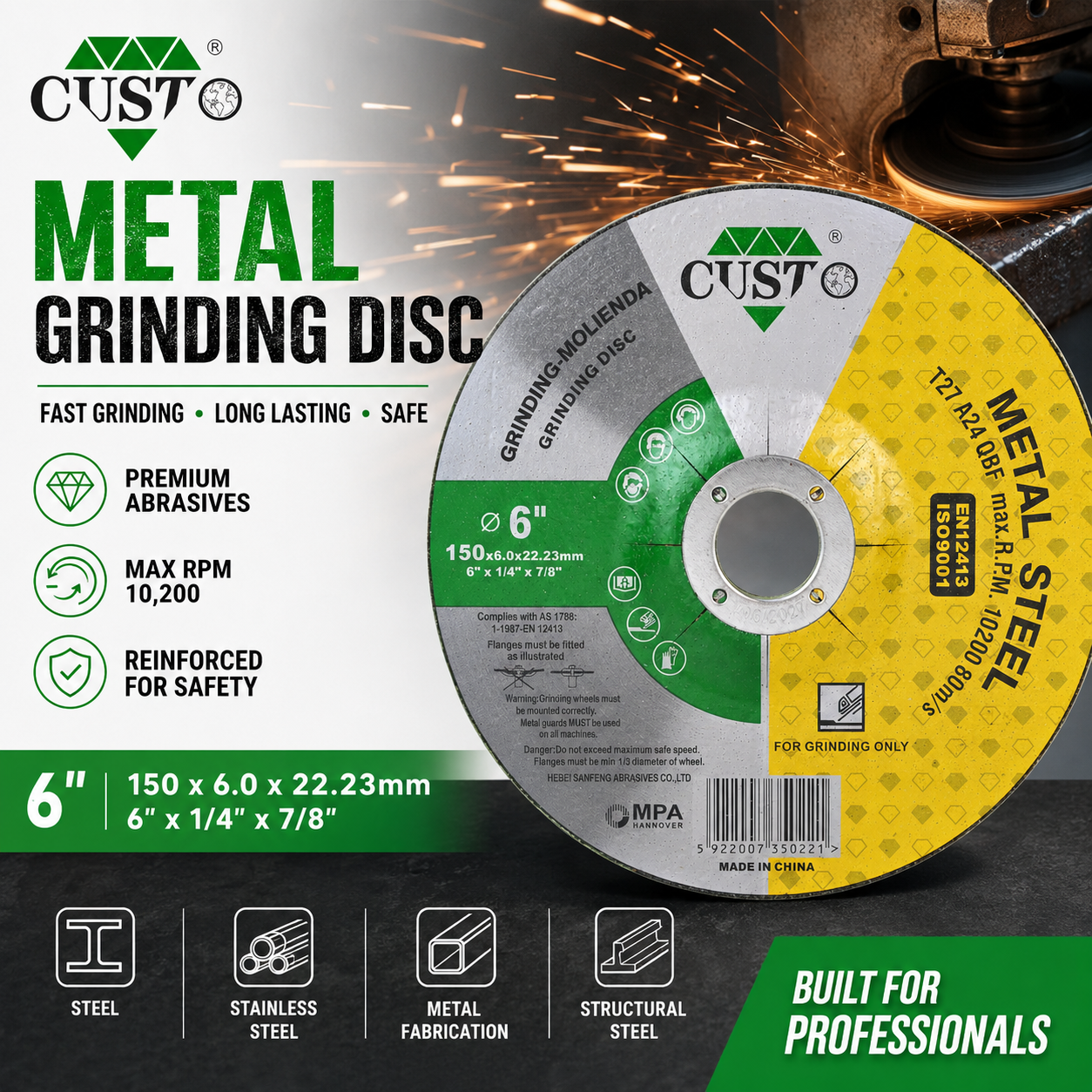 METAL Taşlama Diski 150