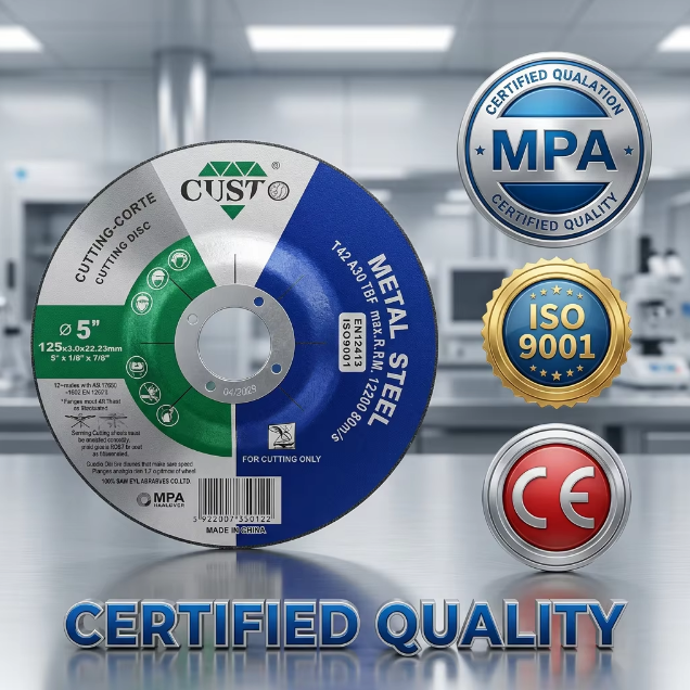 Gömme Merkezli Metal Kesme Diskleri 125x3